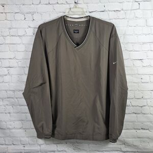 Nike Men's XL Long Sleeve Olive Green Golf Pullover